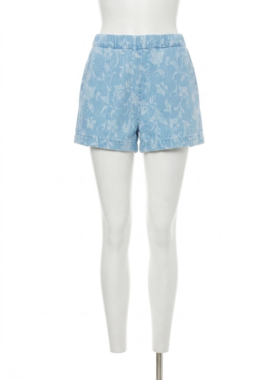 NEW BELLA DAHL clean front catalina short in vintage fleur denim